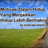 motivasi dalam hidup
